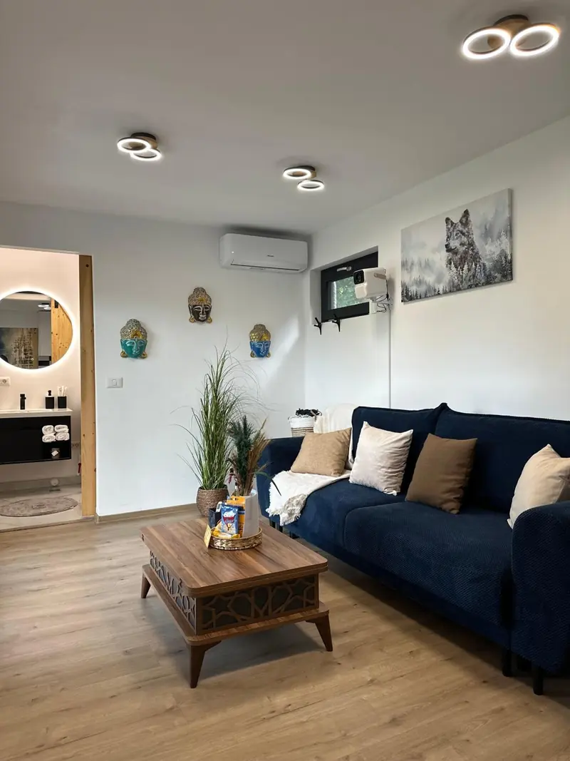 Detaliu living în The Wolf Den